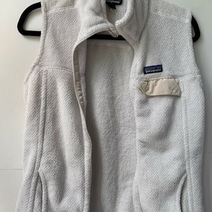 White patagonia vest